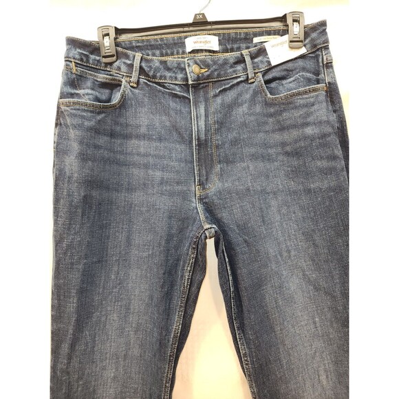 Wrangler Jeans Womens Size 16 High Rise Fierce Flare Denim Medium Washed Modern - Picture 2 of 11